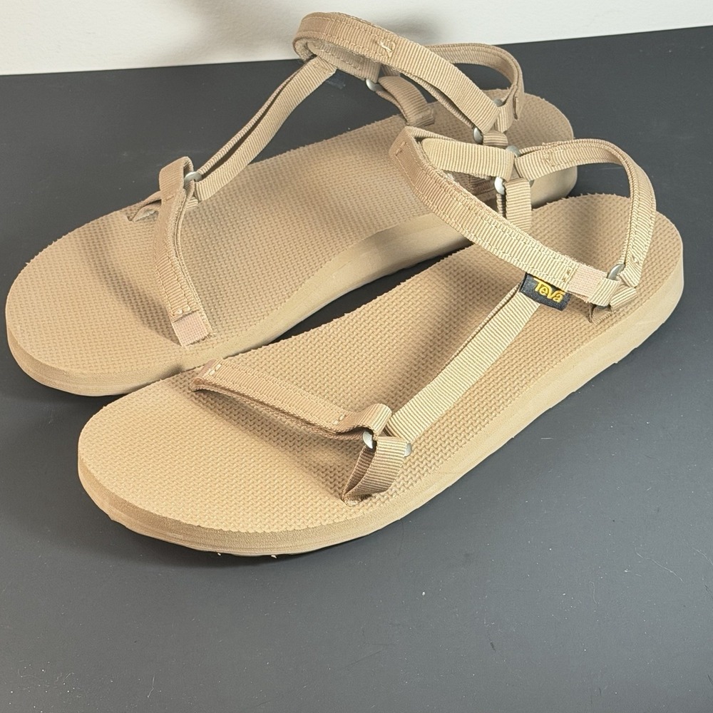 Teva Original Universal Slim Womens Walking Sandals in Tan - 10 US